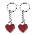 thumbnail image 1 of KAKOWELY keychain accessories 2pcs Adorable Heart Keychain Charm Cute Heart Shaped Key Rings for Women Backpack Hanging Ornament Bag Heart Keyring Bag Hanging Ornament, 1 of 4