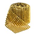 thumbnail image 3 of Unique Bargains 2 Yards Sew Stitch on Cone Spikes Studs, 12Rows Plastic Flat Back Spike Rivet Punk Trim Ribbon, Gold, 3 of 6