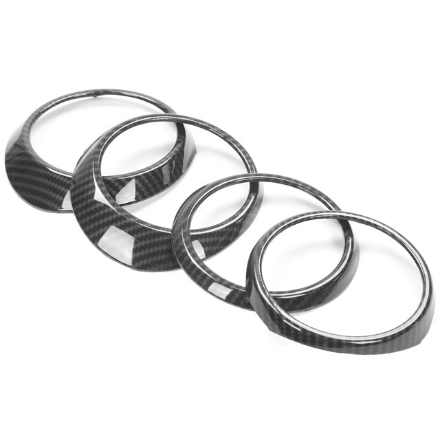 Fydun Central Control Air Vent Outlet Rings Frame Trim Fit For Tacoma 2016-2020 Carbon Fiber Style Decoration Air Vent Outlet Cover