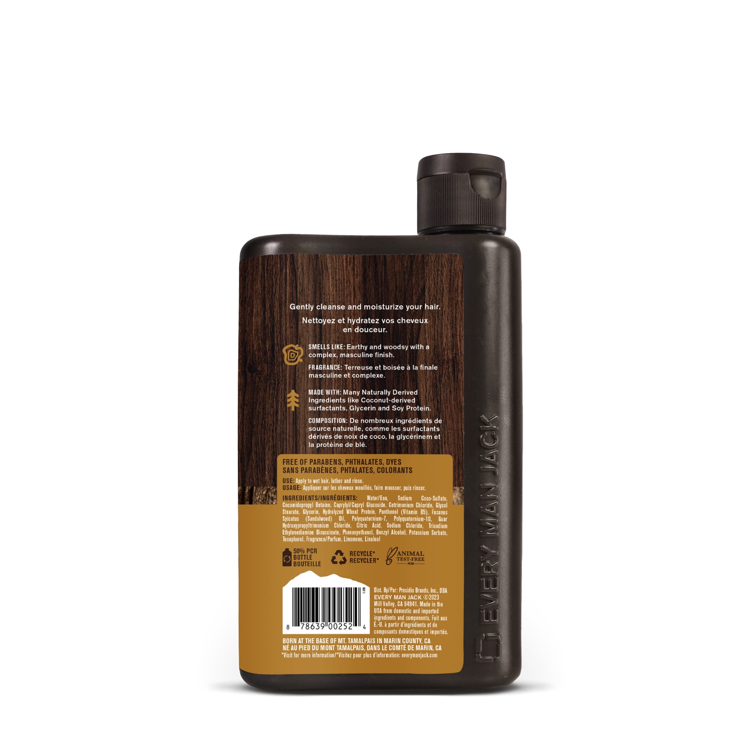 Every Man Jack 2-in-1 Daily Mens Shampoo + Conditioner - Sandalwood