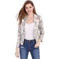 thumbnail image 4 of INSPIRE CHIC Blazer à Imprimé Floral Ouvert pour Femmes, 4 of 7