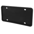 thumbnail image 3 of Unique Bargains 2pcs Black Silicone Car License Plate Frame 30x15x0.5cm, 3 of 7