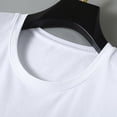 thumbnail image 3 of Shirts for Men, Mens Casual Solid Color Short Sleeved Round Neck Top Short Sleeve Round-Neck Blouses, 3 of 6