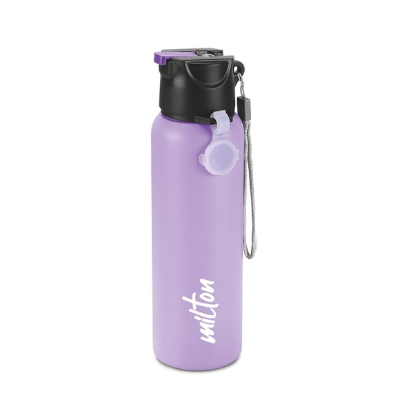 Sipstar 750 Stainless Steel Sipper Water Bottle - 690ml, Purple | ISI Certified Water Bottle - Single Walled Bottle For School, Travel, Picnic | Leak Proof Lid, Rust Proof