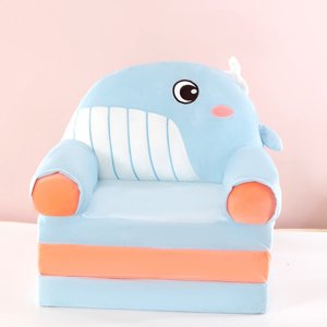 Foldable Kids Sofa Multifunctional Cartoon Chair for Kindergarten Nap & Play