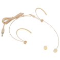 thumbnail image 3 of Bgsha Beige Double Earhook Headset Mic Headworn Microphone 3.5mm 3 Pin 4 Pin XLR Plug, 3 of 9