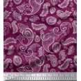 thumbnail image 1 of Soimoi Polyester Crepe Fabric Paisley Block Print Sewing Fabric Yard 42 Inch Wide, 1 of 3