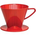 thumbnail image 4 of HIC Coffee Filter Cone, Red, Number 2-Size Filter, Brews 2 to 6-Cups, 4 of 5