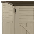 thumbnail image 4 of Suncast 34 Cubic Feet Horizontal Compact Storage Shed for Outdoor Spaces, Sand, 4 of 12
