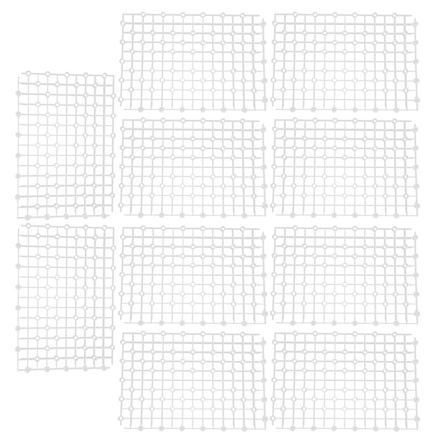 Aquarium Filter Grid, Flexible Aquarium Filter, 10Pcs Splicing Plate Screen For Aquarium Filter Black,Transparent,White