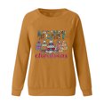 thumbnail image 4 of Chandail en Molleton de Noël pour Femmes 2023 Imprimé de Noël à Manches Longues et Col Rond en Liquidation, 4 of 5