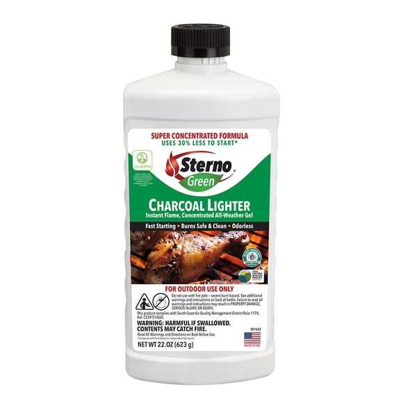 Sterno 20336 22 oz Concentrated Charcoal Lighter Gel, Odorless