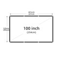 thumbnail image 2 of Projector Screen White Anti-Crease Soft High Density Portable Foldable Outdoor Movie ,Wrinkle-Free, 2 of 7