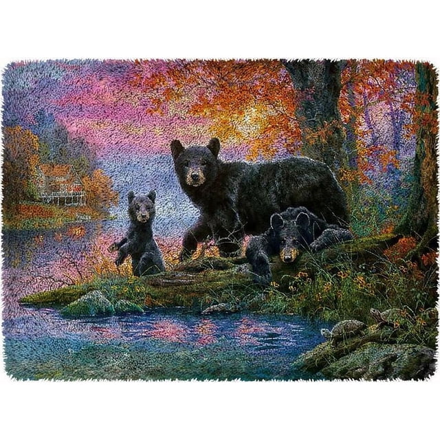 Three Bears / Trousse d'Accrochage pour Fabrication de Tapis avec Loquet