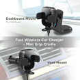 thumbnail image 2 of Mighty Mount Chargeur de Voiture Sans Fil Rapide Mount - Mini Grip Berceau Version 2.0, 2 of 6