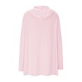 thumbnail image 4 of BiZtdJrK Womens Swim Cover Up Sun Protection Hoodie Lightweight Long Sleeve Zip up Sun Protective Suits Going Out Tops with Pockets Pink M Fall Savings, 4 of 10