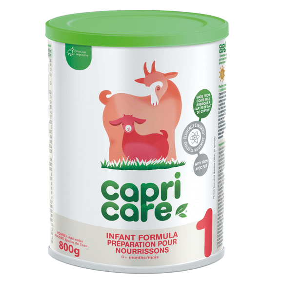 Capricare préparation au lait de chèvre entier pour bébés stade 1 (0–6 mois) – 800 g en poudre