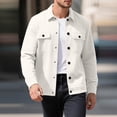 thumbnail image 1 of Yusimy Men's Trench Coat Double-Breasted Slim Fit Solid Mid-Length Casual Versatile Overcoat, 1 of 7