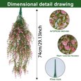 thumbnail image 2 of Pink Simulated Rose Artificial Flower Conditioning Duct Blocking Living Room Ceiling Decoration Pink #48LhX, 2 of 5