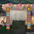 thumbnail image 4 of 2x Banners, Happy Hawaiian Wall Hanging Create Supplies Photo Props Porch Sign for Jungle Background Pool Outdoor Birthday, 4 of 7
