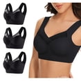 thumbnail image 2 of Timegard Womens 3pc Wireless Bra Mesh Back Smoothing Full Coverage High Support Comfort Thin Bralette, 2 of 6