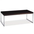 thumbnail image 1 of Wall Street Espresso Coffee Wood Table and Metal Chrome Legs, 1 of 9