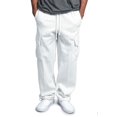 thumbnail image 1 of Men?s Urban Straight Leg Jogger Heavy Weight Fleece Cargo Pocket Sweat Pants, 1 of 3