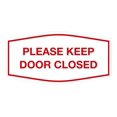 thumbnail image 1 of Signs ByLITA Fancy Please Keep Door Closed Sign - Security and Safety | Durable Material | Easy to Install (White/Red) - Large 1 Pack, 1 of 4