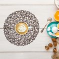 thumbnail image 1 of pdqouc 6 Pack Fine Paper Rope Messy Knitting Placemats Paper Placemats Restaurant Table Decoration Kindergarten DIY Props Background Plate Mat Round Table Place Mats Indoor Dining, 1 of 3