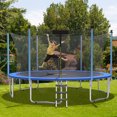 thumbnail image 3 of Gymax Coussin de Sécurité de Remplacement pour Trampoline 14 Pieds, Cadre de Rebond, Housse de Ressort Imperméable, Bleu, 3 of 8