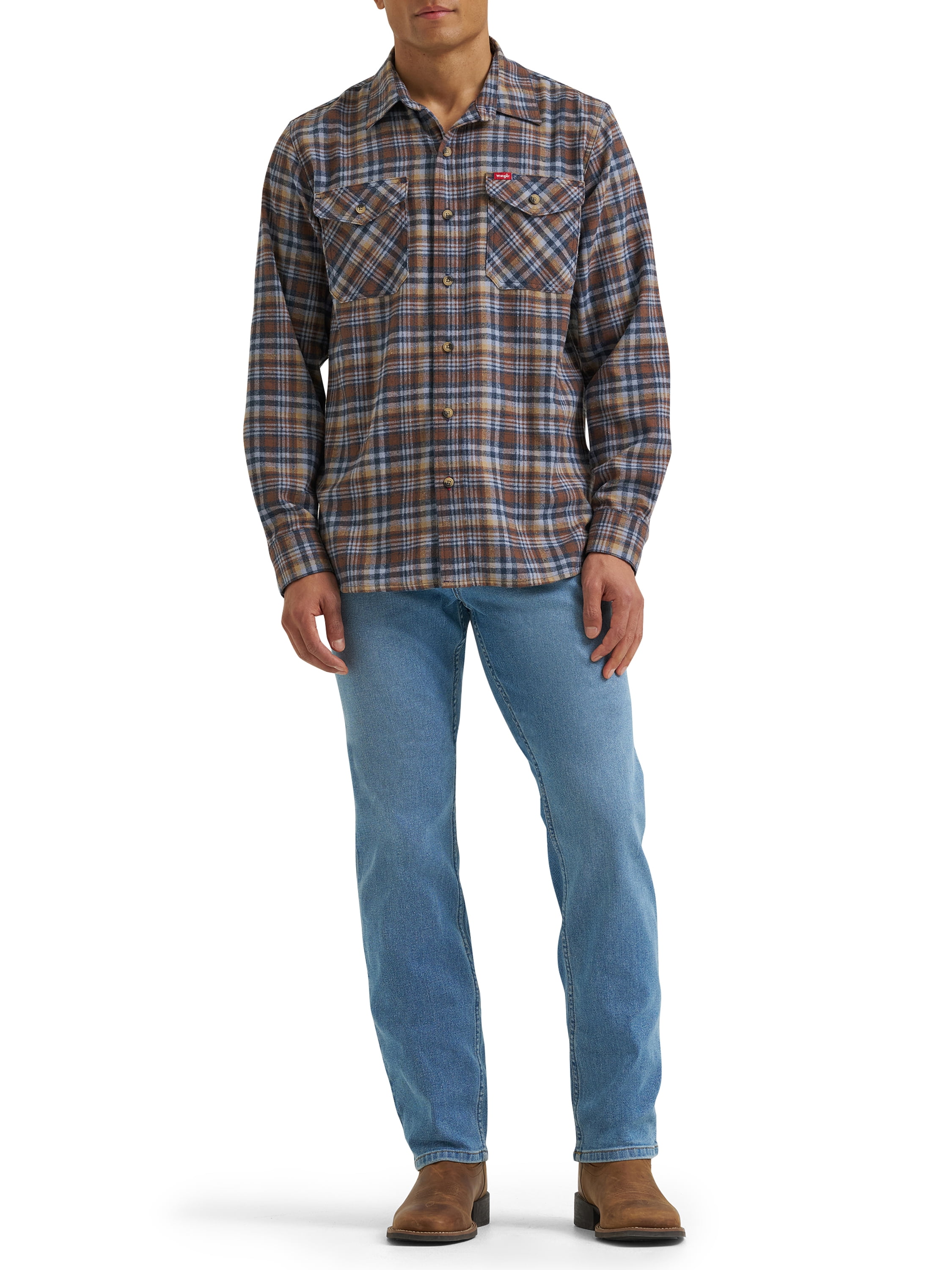 Chemise à manches longues à carreaux pour hommes Wrangler®