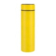 thumbnail image 1 of Yellow Yellow 500Ml Stainless Steel Smart Thermo Cup With Real-Time Temperature Display Lid Includes Strainer And Anti-Skid Design, 1 of 6