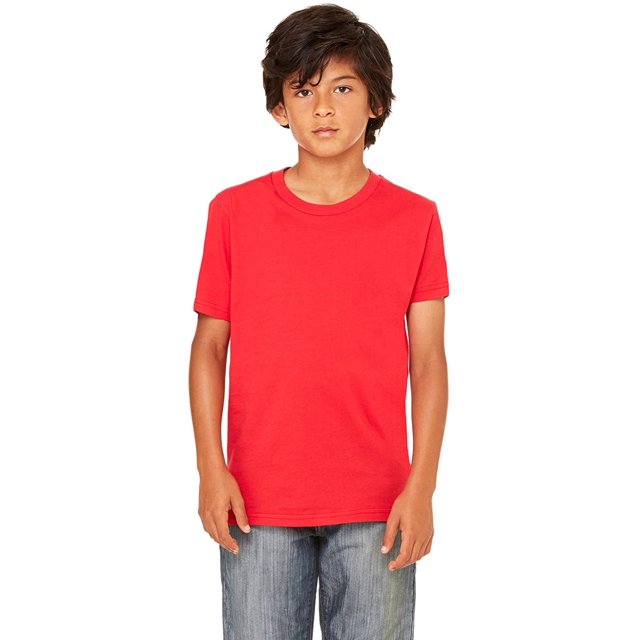 Le T-Shirt à Manches Courtes pour Jeunes BELLA+CANVAS Rouge G
