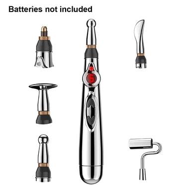 Stylo d'Acupuncture Stylo d'Acupuncture Électronique Stylo de Massage à Impulsions Énergétiques Méridiennes, Outils de Stylo de Massage Multifonctions pour Thérapie Énergétique de Massage Soulagement de la Douleur