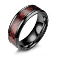 thumbnail image 1 of Men Ring Glossy Simple Jewelry Accessory Dragon Pattern Glowing Ring for Dating, 1 of 10