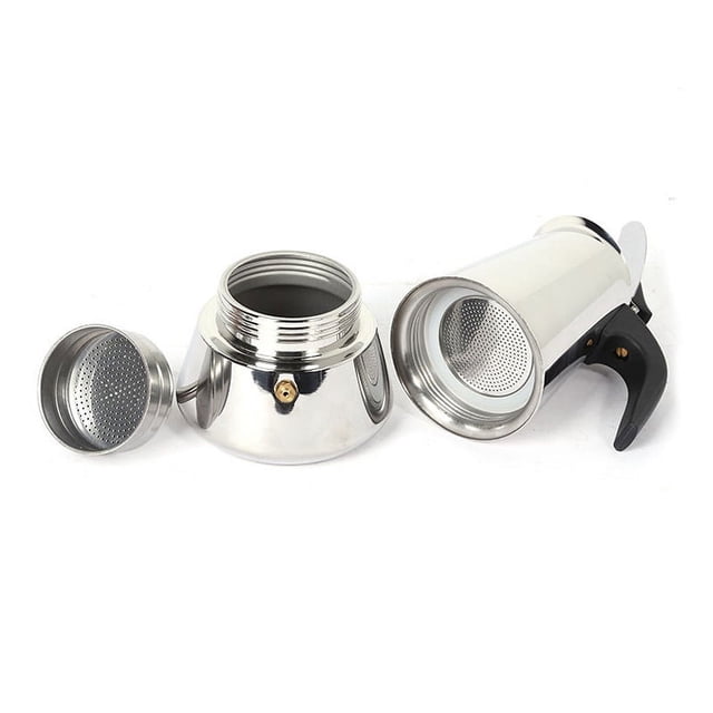 Stainless Steel Espresso Stove Top Coffee Maker Italian Percolator Pot