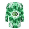 thumbnail image 4 of Mceream T-Shirt de la Saint-Patrick à Manches 3/4 pour Femme, Blouses à Col Rond, Décontracté, Vacances, Trèfle Irlandais, T-Shirts Graphiques, Tunique d'Été Amusante, Hauts de Festival, Grande Taille, Vert, M, 4 of 5