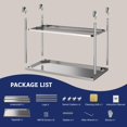 thumbnail image 3 of GloryStar Stainless Steel Table, NSF Heavy Duty Commercial Prep Table with Adjustable Undershelf, 3 of 7