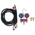thumbnail image 4 of Refrigerant Pressure Gaugewith Hose,G1/4 Mini Refrigerant Pressure Ball Valve Manifold Gauge Manifold Gauge Set Versatile Functionality, 4 of 8