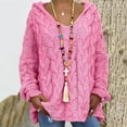 thumbnail image 1 of RKSTN Sweaters for Women Fashion Loose Large Size Color Hood Long Sleeves Sweater Tops Fall Sweaters, 1 of 7