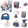 thumbnail image 1 of Jkkant Pretend Play Kitchen Appliances Set, Coffee Maker, Mixer & Toaster with Lights & Sounds, Toy for Kids Toddlers, Imaginative Role Play, 1 of 8