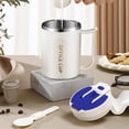 thumbnail image 4 of TIMIFIS Kitchen Appliances Coffee Mug Portable Double Layer Stainless Steel Mug with Lid and Handle Induction Heatable Insulated Coffee Mug for Travel Camping Office Storage & Organization, 4 of 7