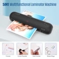 thumbnail image 2 of Desktop Laminator Machine Set A4 Size Hot and Cold Lamination 2 Roller System 9 inches, 2 of 8