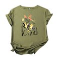 thumbnail image 1 of T-Shirts à Manches Courtes pour Femmes T-Shirts Décontractés pour Femmes à Imprimé Graphique Floral T-Shirt à Manches Courtes pour Enseignante Hauts T-Shirts pour Femmes Décontractés, 1 of 7