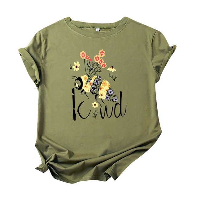 T-Shirts à Manches Courtes pour Femmes T-Shirts Décontractés pour Femmes à Imprimé Graphique Floral T-Shirt à Manches Courtes pour Enseignante Hauts T-Shirts pour Femmes Décontractés