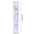 thumbnail image 3 of Tondeuse pour Femmes à Double Tête avec Chargement USB, Lames Rondes Doubles pour Zones Sensibles, Épilateur Étanche IPX7, Tondeuse en Acier Inoxydable pour Parties Intimes, Comprend Brosse et USB, 3 of 5