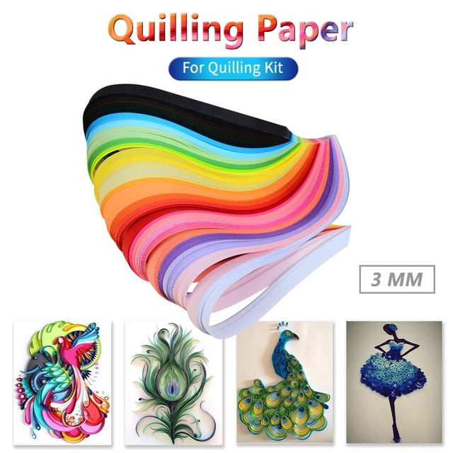 Huayishang 260PCS 26 Colours Quilling Strips Quilling Paper 3mm For Quilling Kit
