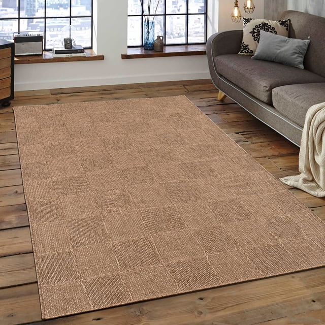 LaDole Rugs 3x10 ft Modern Premium Area Runner Rug | Tribal Long Carpet For Hallway, Kitchen, Entry Way, Indoor Floor Décor | Beige Brown