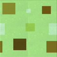 thumbnail image 1 of Ahgly Company Tapis d'Intérieur Lavable en Machine Carré Vert, 6 Pieds Carré, 1 of 7