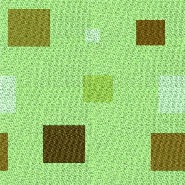 Ahgly Company Tapis d'Intérieur Lavable en Machine Carré Vert, 6 Pieds Carré